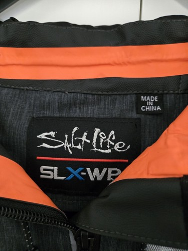 Neu mit Etikett Salt Life SLX wasserdichte X2 Angeljacke Herren Größe Small Ebenholz $ 176,00 - Bild 2 von 15