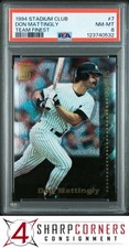 1994 STADIUM CLUB TEAM FINEST #7 DON MATTINGLY YANKEES PSA 8