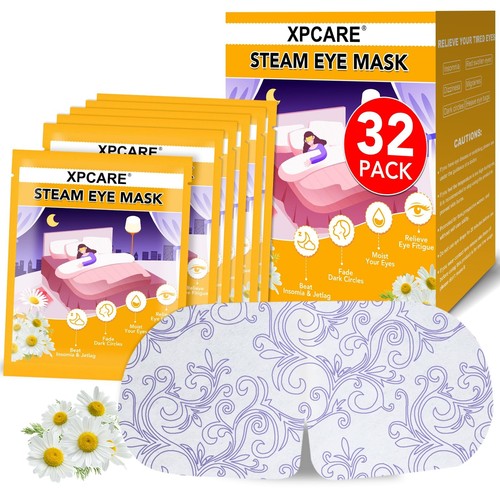 32 Pack Steam Eye Masks for Dry Eyes, SPA Warm Sleep Eye , Disposable Heated ...
