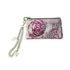 ANTEPRIMA Good Sequin Key Case Coin Purse Flower