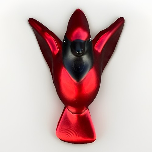 Bird Blown Glass Northern Cardinal In Flight Christmas Ornaments Red - Picture 7 of 13