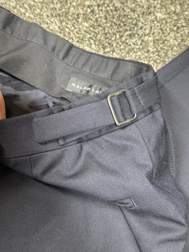 RALPH LAUREN Black Label Men's Navy Virgin Wool Pants MADE IN ITALY $99 Sz:37 - Picture 5 of 9
