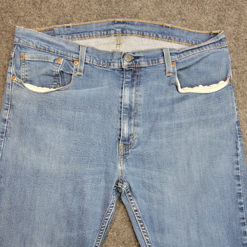 Levis 559 Jeans Mens 38x30 Blue Denim Medium Wash High Rise Straight Leg Red Tab - Picture 4 of 12