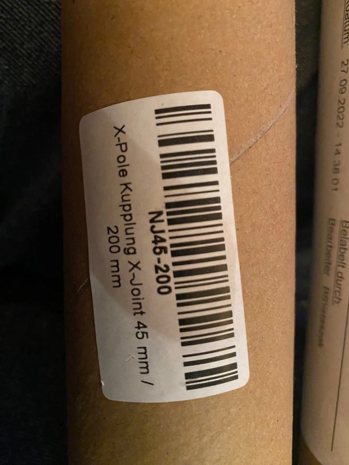 X-Pole Kupplung X-Joint (für Pole-Dance-Stange) 45mm / 200mm - Bild 2 von 2