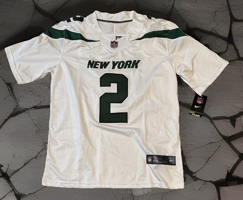NEU Zach Wilson New York Jets #2 weiß Trikot Größe Erwachsene SMALL!