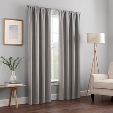 ECLIPSE Kendall Modern Blackout Thermal Rod Pocket Window Curtain Panel 42x63