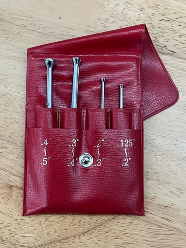 Mitutoyo No 154-901 Small Hole Bore ID Gages Set Pouch Machinist Tool Japan