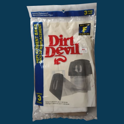 NEW Genuine DIRT DEVIL Replacement Vacuum Bags - 3 Pack Type F - Sealed Bag - Picture 3 of 5