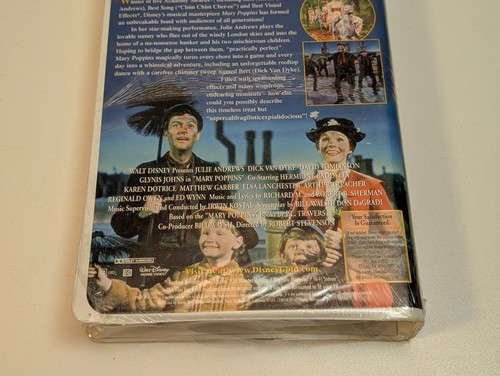 Vintage New: Mary Poppins Gold Collection VHS Clamshell, Sealed, Disney Video - Picture 9 of 11