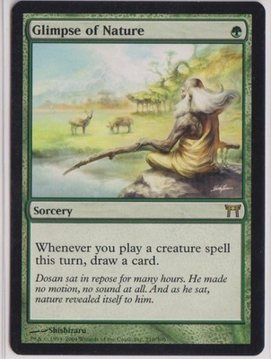 MTG - Glimpse of Nature Champions of Kamigawa Regular