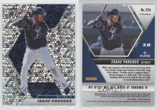 2021 Panini Mosaic Quick Pitch Silver Prizm Isaac Paredes #224 Rookie RC