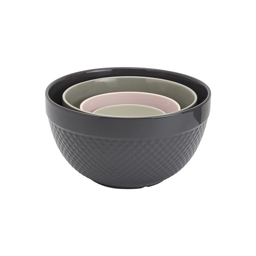 Tabletops Unlimited Gallery Hobnail 4-Pc. Prep Bowl - GRAY ONE SIZE - Bild 2 von 4