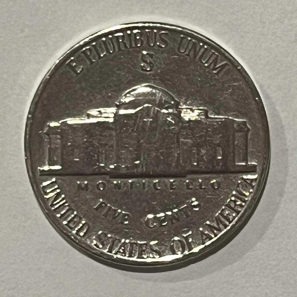 1942-S Jefferson 5c Nickel Looks Fully Proof Like Possible MS64 grade - Image 2 of 2