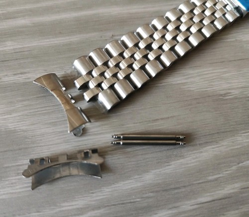 20mm Stainless Steel Jubilee Watch Band Bracelet For Rolex Oyster Perpetual 39mm - Picture 1 of 4