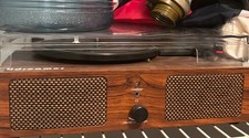 Vintage Bluetooth Vinyl Record Player - Brown