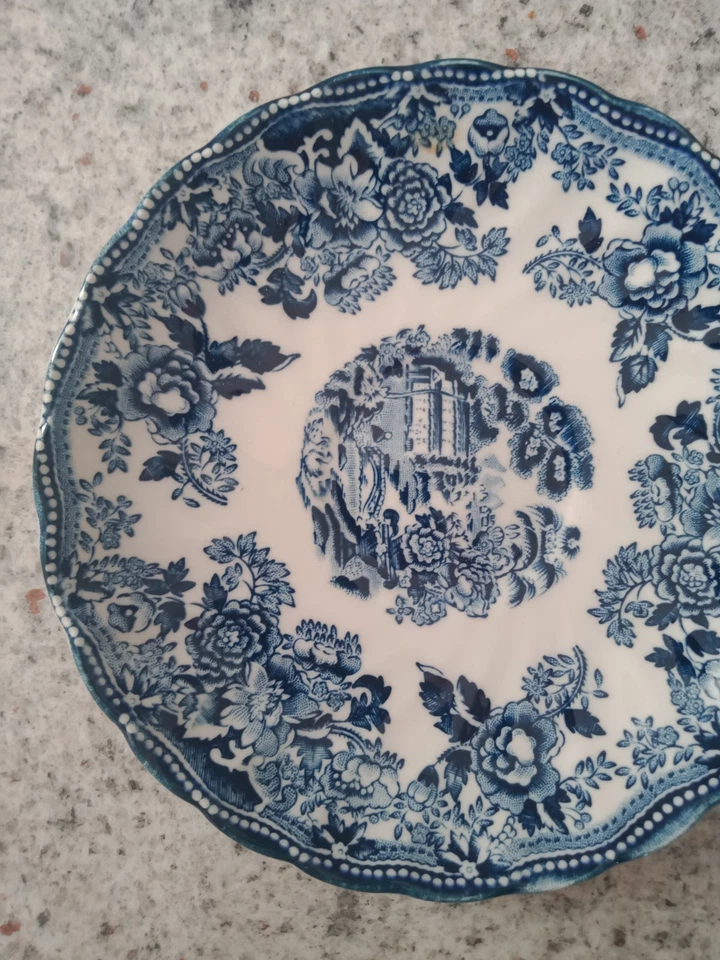 Churchill. Tonquin. Blue. Tea Cup Saucer. (14.5cm). Made In England. - image 3 of 4