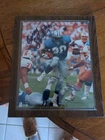 Barry Sanders Autograph Signed 8x10 Photo Lions on Plaque
