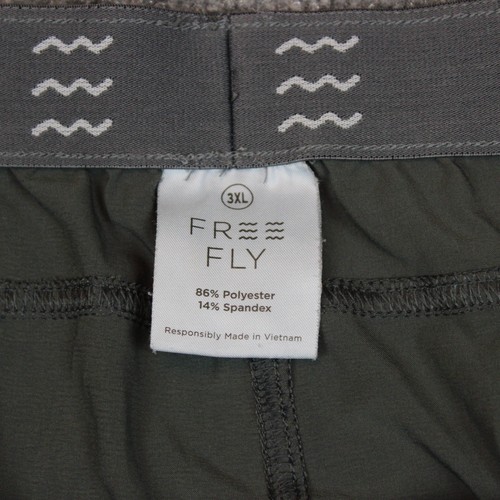 Pantalones Free Fly Para Hombre 3XL 40X31 Gris Chino Ligero Cordón Rendimiento - Imagen 8 de 15