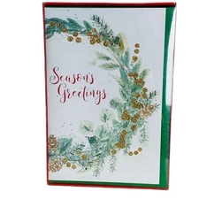 American Greetings Christmas Season's Greetings Boxed Christmas Cards Set of 16