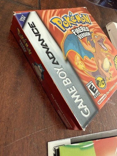Pokemon: FireRed Version Nintendo Game Boy Advance GBA Complete CIB Error Box - Picture 12 of 24