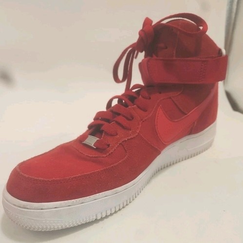 Nike Air Force 1 Größe 11 High Gym Rot Wildleder Streetwear 2015 Herren 315121-604 - Bild 11 von 12