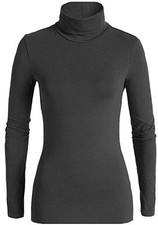 Maglia Dolcevita Donna Jadea 4267 Manica Lunga in Cotone Elasticizzato