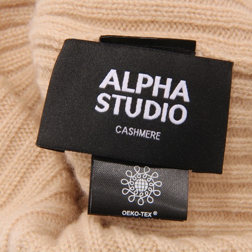 M1057 CUFFIA UOMO ALPHA STUDIO MAN CASHMERE BEANIE HAT - Picture 4 of 4