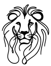 New LION Decal Sticker Black or White Vinyl Handmade Window Car Decal 4”