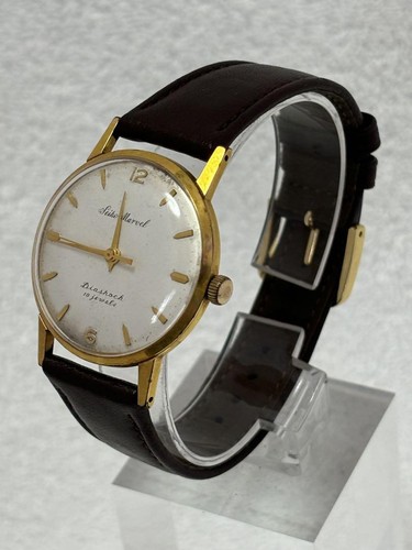 Seiko Marvel 14036 Men's Hand-Wind Watch Silver 33mm Working Condition - Picture 4 of 9