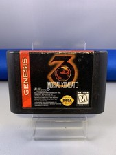 Mortal Kombat 3 (Sega Genesis, 1995) Cartridge Only Tested Authentic Fast Ship
