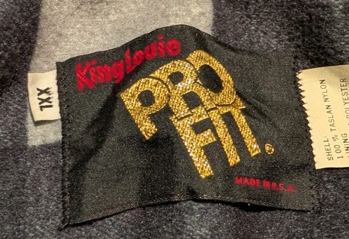 Vintage King Louie PRO FIT Bomberjacke Herren Größe XXL Decke gefüttert Union Made USA - Bild 7 von 15