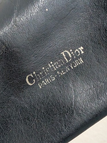 Vintage 80er Jahre Christian Dior Blue Trotter Canvas und Leder Tasche - Bild 9 von 13