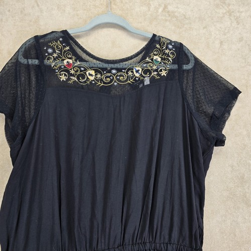 Torrid Harry Potter Black Short Sleeve Zip Up Shorts Romper Size 2 Nwt Flaw - Picture 7 of 24