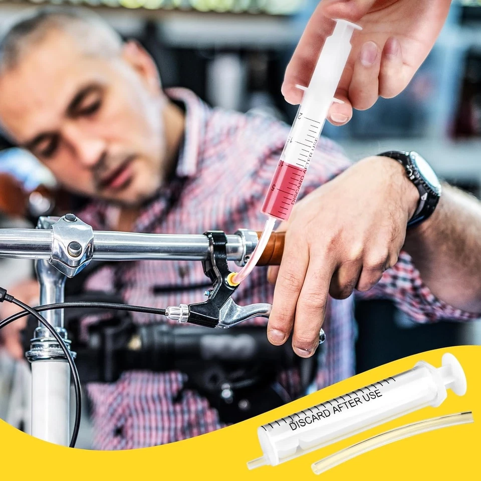 Kit de purga de frenos Shimano - Aceite mineral 120 ml + Herramientas para servicio de frenos hidráulicos. Foto 3 de 4