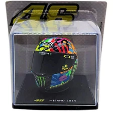Valentino Rossi #46 Misano 2014 Helmet - 1:5 Scale Replica - Mint, Boxed, Sealed