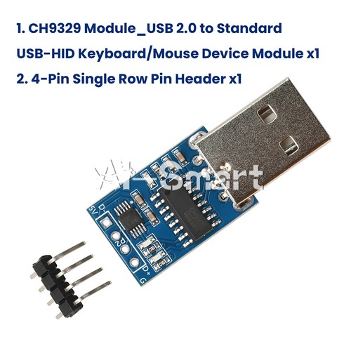 CH9329 Module USB 2.0 to Standard USB-HID Keyboard and Mouse Device Module - Picture 9 of 24