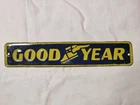 Rare Vintage Porcelain Goodyear Tire Sign Old Gas Station Display Tire Oil Shop