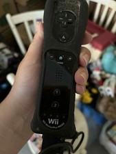 Nintendo RVL-036 Wii Controller Wii Motion Plus with Nunchuk and case - Black