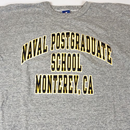 Camiseta De Colección Campeón Naval Escuela de Postgrado Monterey CA Gris Para Hombres XL EE. UU. - Imagen 2 de 6