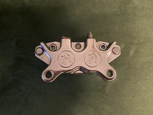 Performance Machine brake Caliper 4 Piston P.M Custom Chrome Harley BIG TWIN