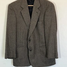 Vito Rufolo Suit Coat Blazer Silk Wool Men’s 42 SH Italy Vintage Tweed