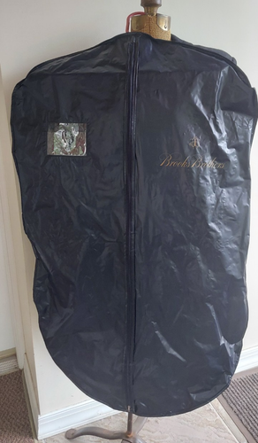 Brooks Brothers Suit Bag Travel Garment Bag For Suits Blazers Navy Gold Letters