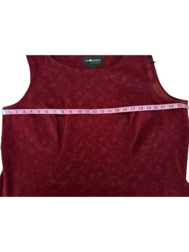✨Sag Harbor Women's 2 Piece Sleeveless Top And Jacket Set, Brick Red/Rust, 24W - Picture 6 of 10