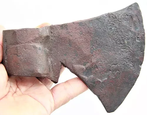 Abili fabbri indiani: unica ascia tribale in ferro forgiata dal tempo antica C21 - Picture 1 of 24