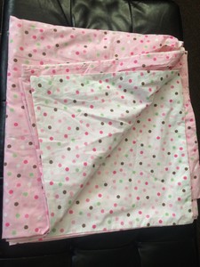 Pottery Barn Kids Teen Pink Polka Dot Duvet Cover Full Queen Made