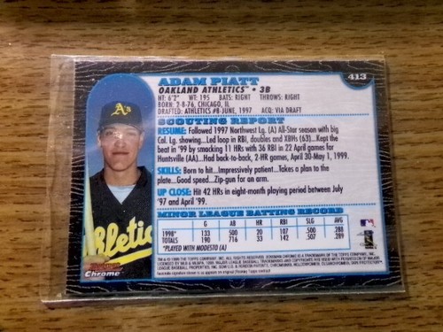 1999 Bowman Chrome #413 Adam Piatt ROOKIE - Bild 2 von 2