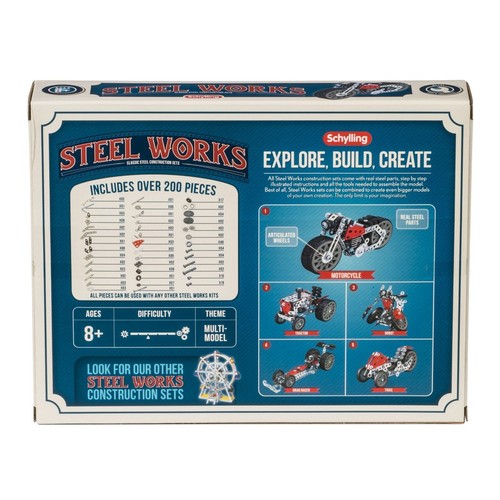 Steel Works 5 Model Set Classic Metal Construction Set Building Toy STW5 - Picture 9 of 12