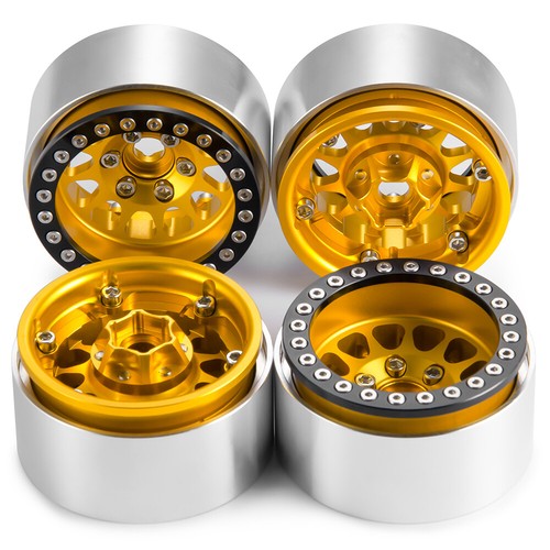 4PCS Metal 1.9" Beadlock Wheel Rims for 1/10 RC Crawler Traxxas TRX4 Axial SCX10 - Picture 37 of 37