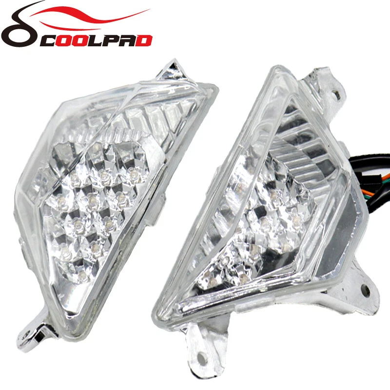 Front LED Turn Signal Light Lamp For KAWASAKI NINJA 250/300/400/650/1000 ZX-6R - Image 4 of 4