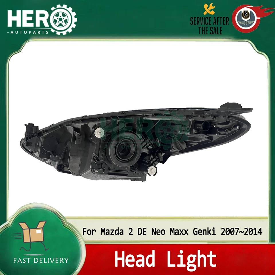 RH Right Driver Side Head Light Lamp For Mazda 2 DE Neo Maxx Genki 2007~2014 - image 2 of 2